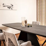 Load image into Gallery viewer, Ceramic Dining Table Folded Iron Leg Type
