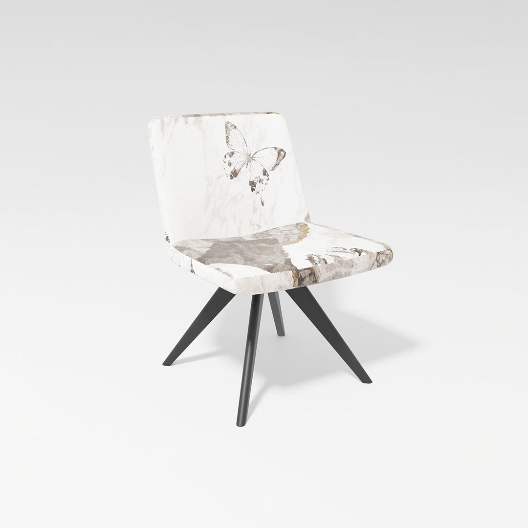 Nishijin Textile Single Dining Chair without armrests