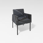 Load image into Gallery viewer, Nishijin Textile Single Dining Chair Square Type with armrests
